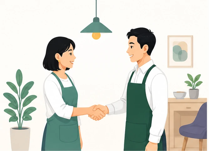 事業者向け伴走プログラムのイメージ